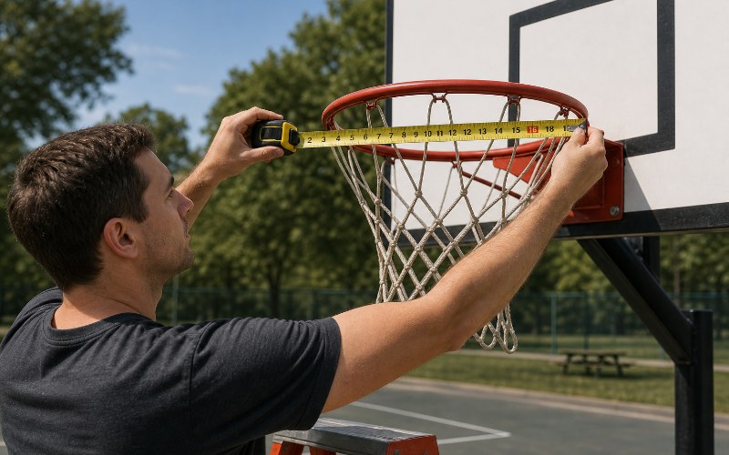 basketball rim size
